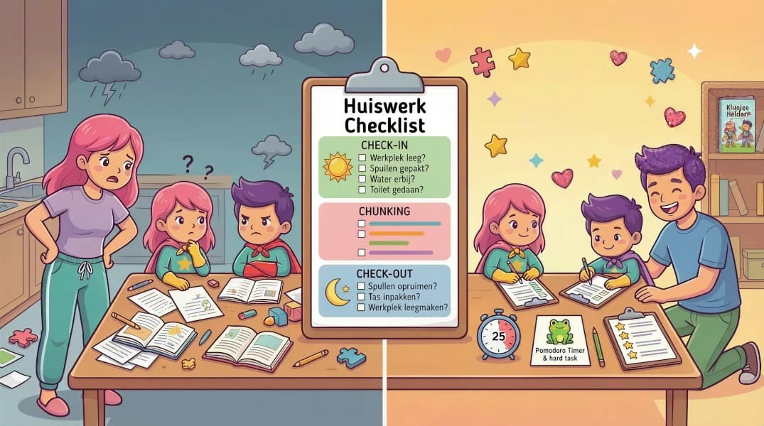 Huiswerk zonder strijd